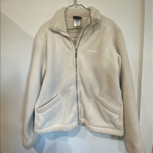 Patagonia off white thick fleece jacket Sz 2X